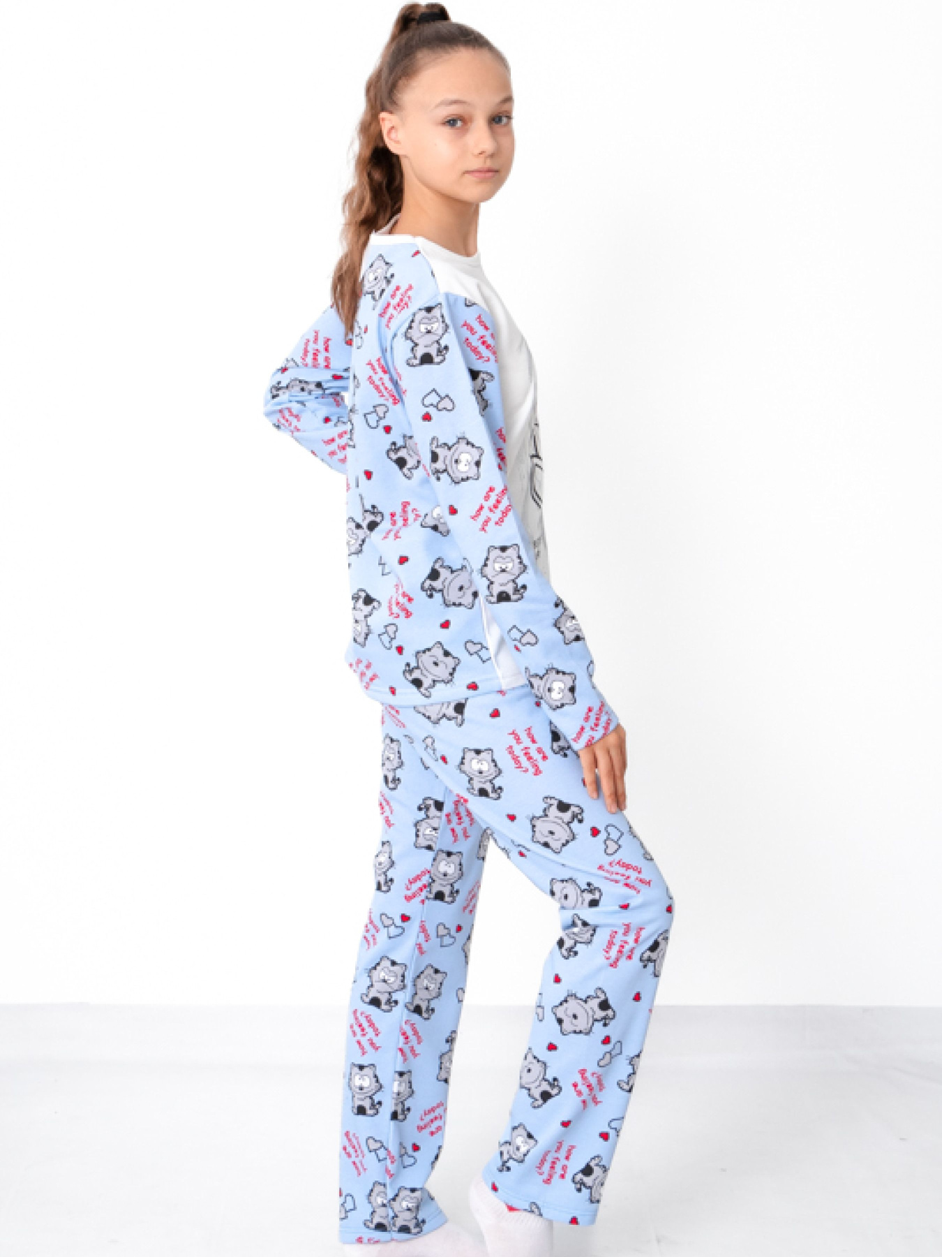 Пижама Носи своє модель 6076-024-33-2-kotiki-blakitnij Фото
