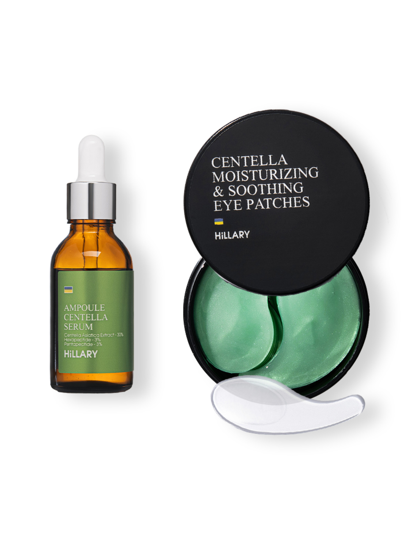 Ампульна сироватка + Заспокійливі патчі з центеллою Hillary модель K2-11-119 Ампульна сироватка + Заспокійливі патчі з центеллою Hillary модель K2-11-119 Фото