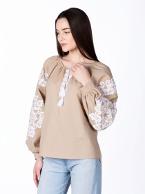 Вышитая рубашка Едельвіка модель 899-18-00beige Фото