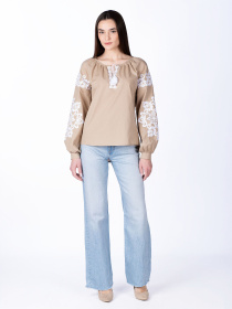 Вышитая рубашка Едельвіка модель 899-18-00beige Фото