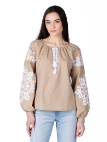 Вышитая рубашка Едельвіка модель 899-18-00beige Фото