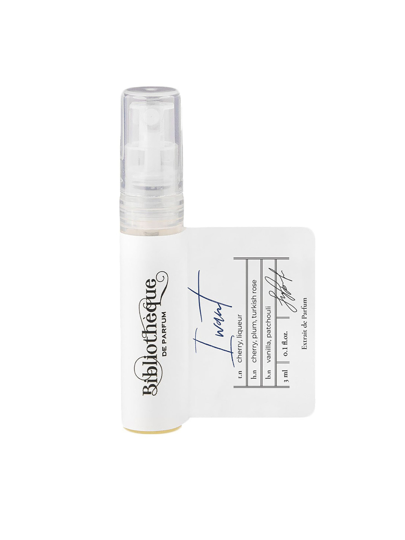 Парфюмированная вода I want Bibliotheque de Parfum модель BdPIwant3mlWMNSPRF Фото