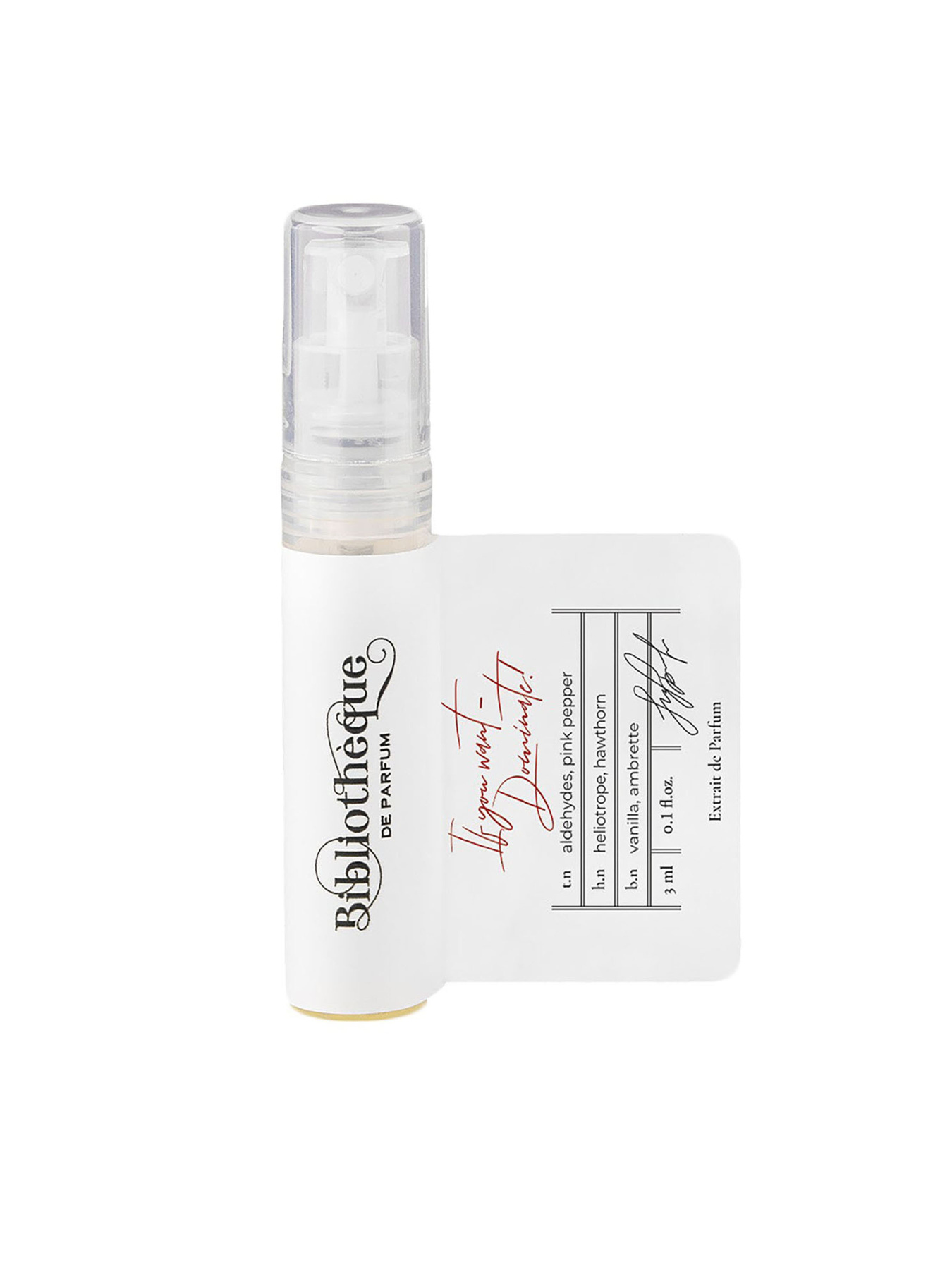 Парфюмированная вода If you want - dominate! Bibliotheque de Parfum модель BdPIfyouwantdominate3mlWMNSPRF Фото