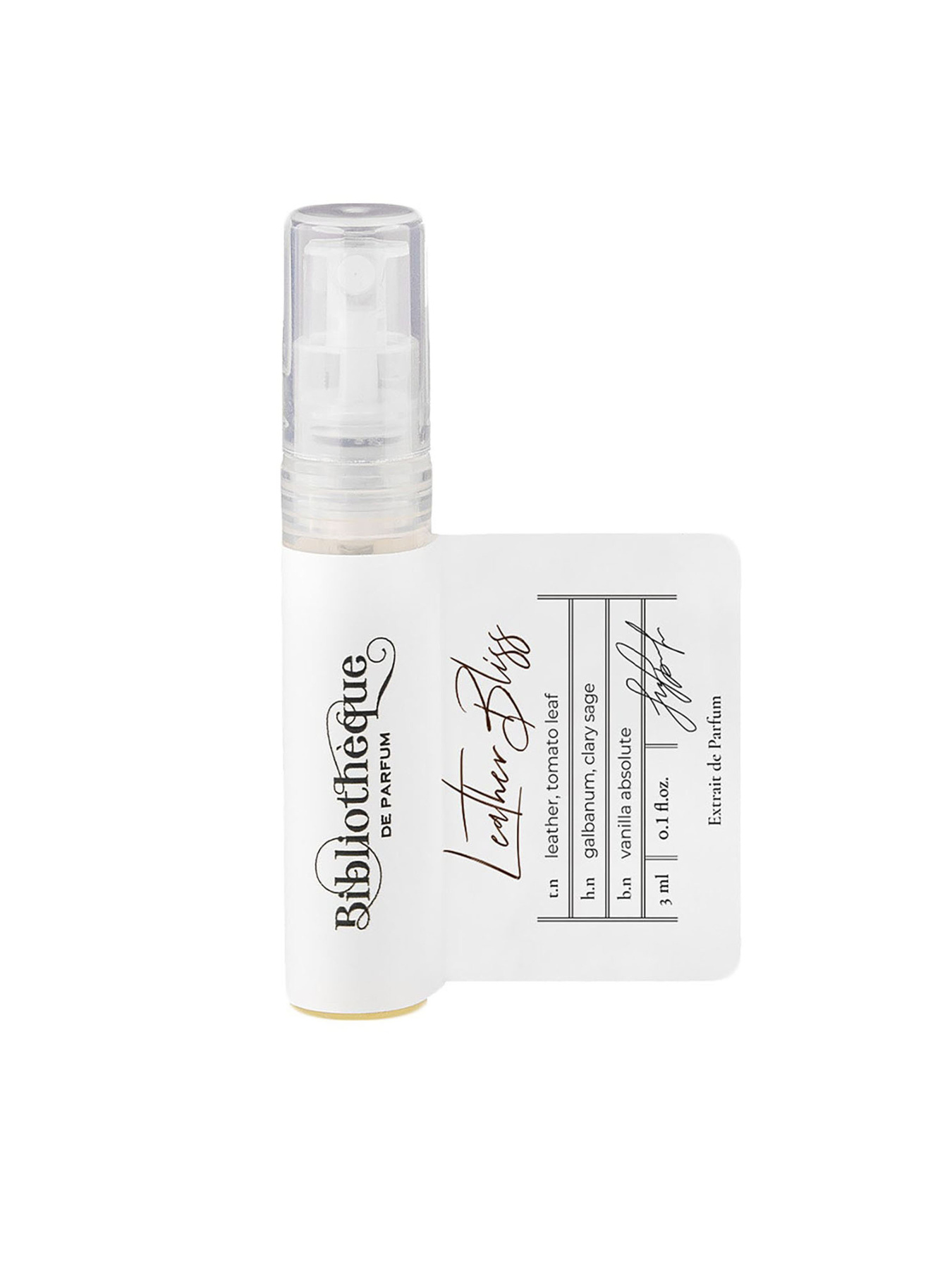 Парфумована вода Leather Bliss Bibliotheque de Parfum модель BdPLeatherBliss3mlWMNSPRF Фото