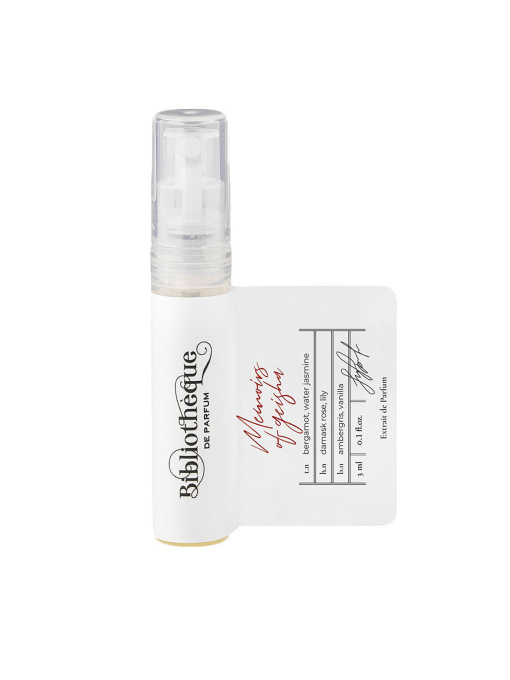 Парфюмированная вода Memoirs of Geisha Bibliotheque de Parfum модель BdPMemoirsofGeisha3mlWMNSPRF Фото