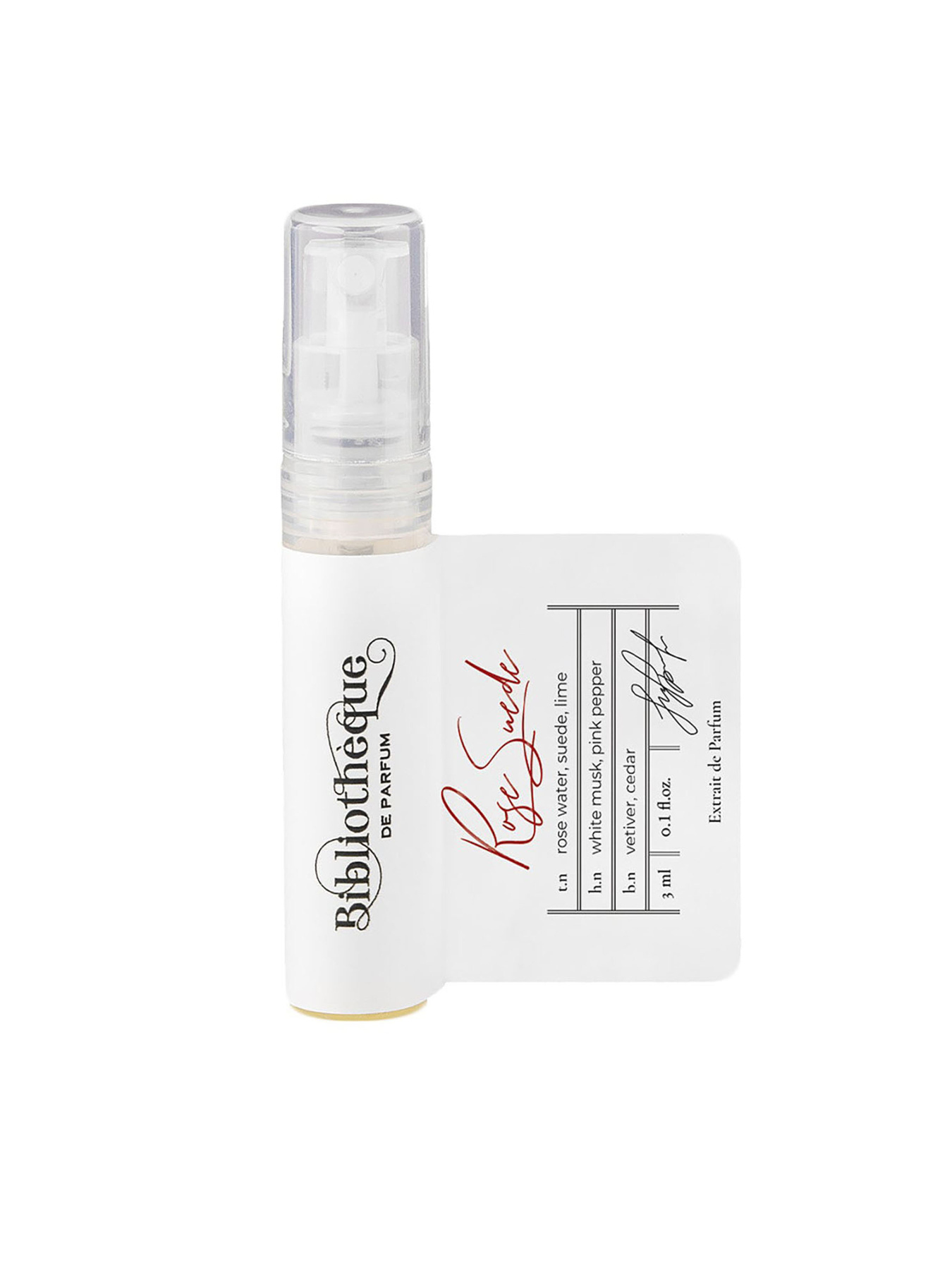 Парфюмированная вода Rose Suede Bibliotheque de Parfum модель BdPRoseSuede3mlWMNSPRF Фото