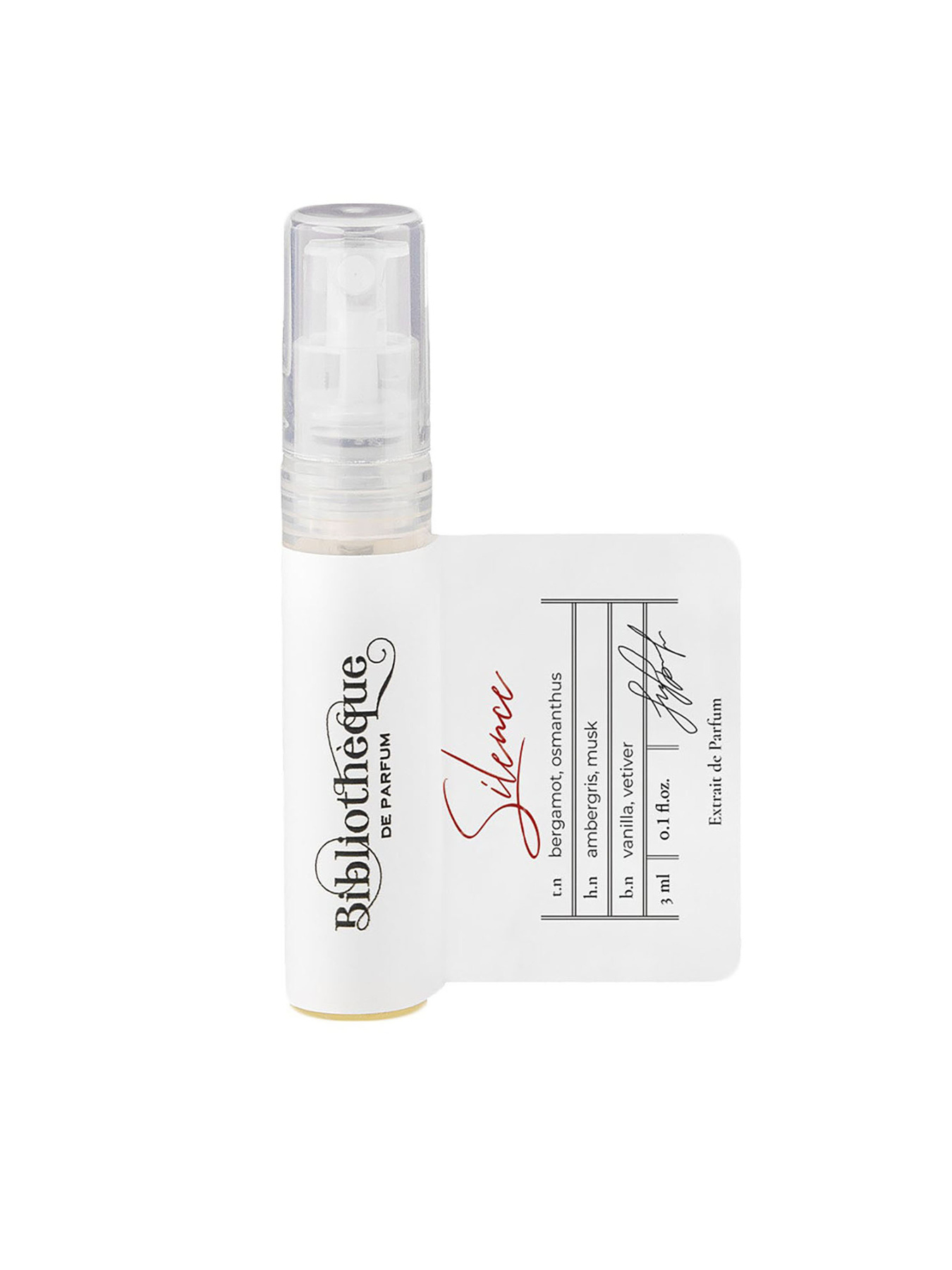 Парфумована вода Silence Bibliotheque de Parfum модель BdPSilence3mlWMNSPRF Фото
