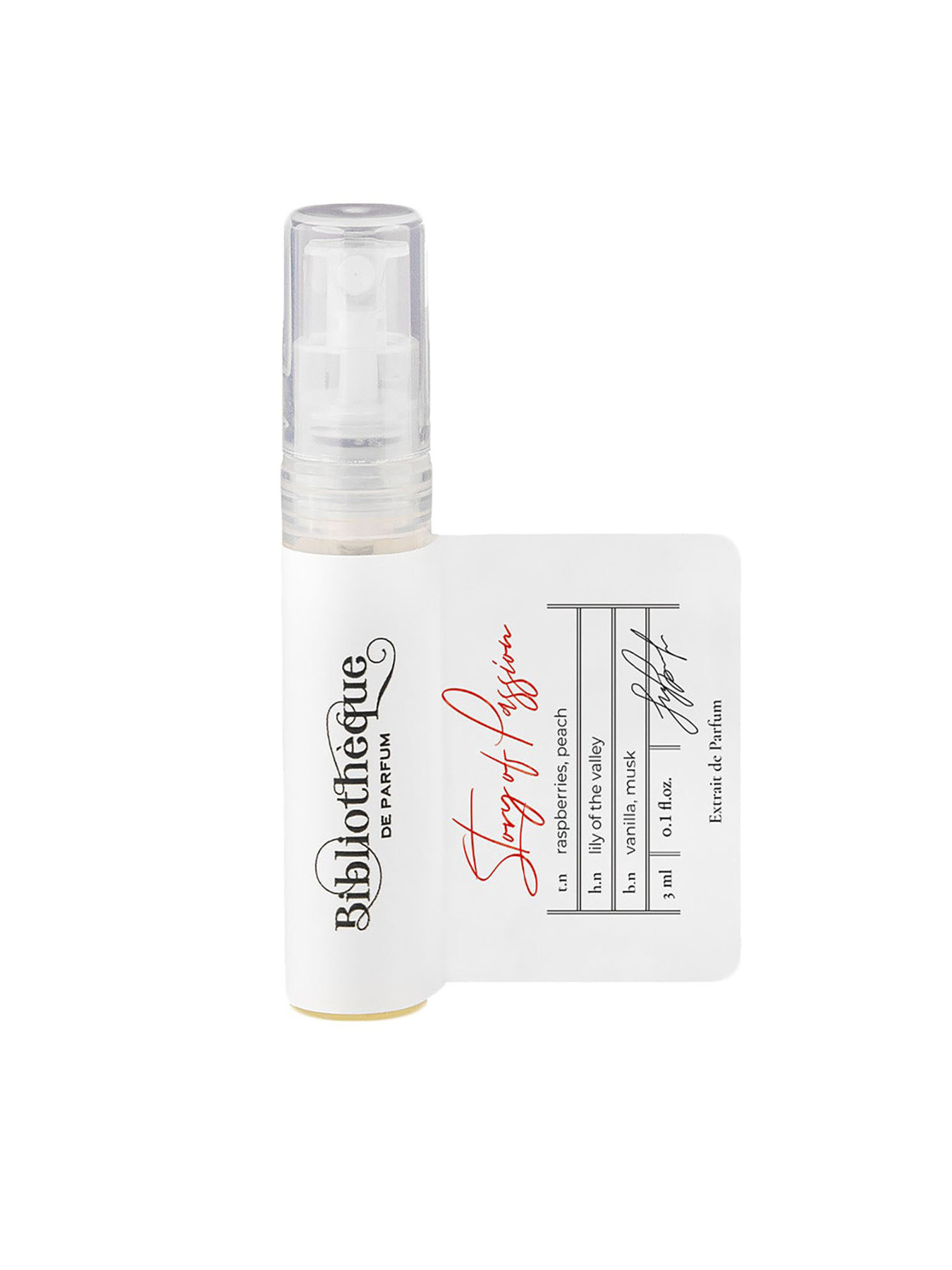 Парфюмированная вода Story of Passion Bibliotheque de Parfum модель BdPStoryofPassion3mlWMNSPRF Фото