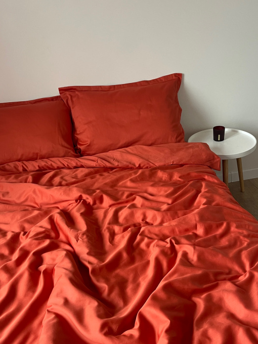 Комплект постільної білизни класичний морквяний Cozy модель 11501063 Фото