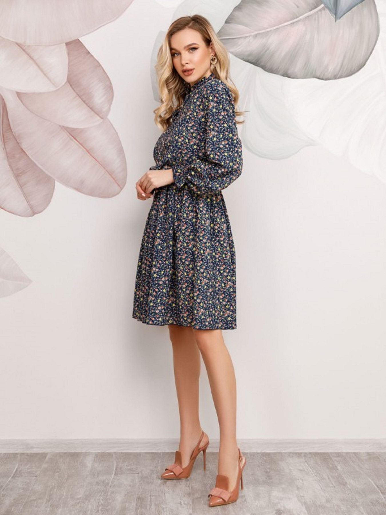 Сукня міні ISSA Plus модель 12499_multicolor Фото