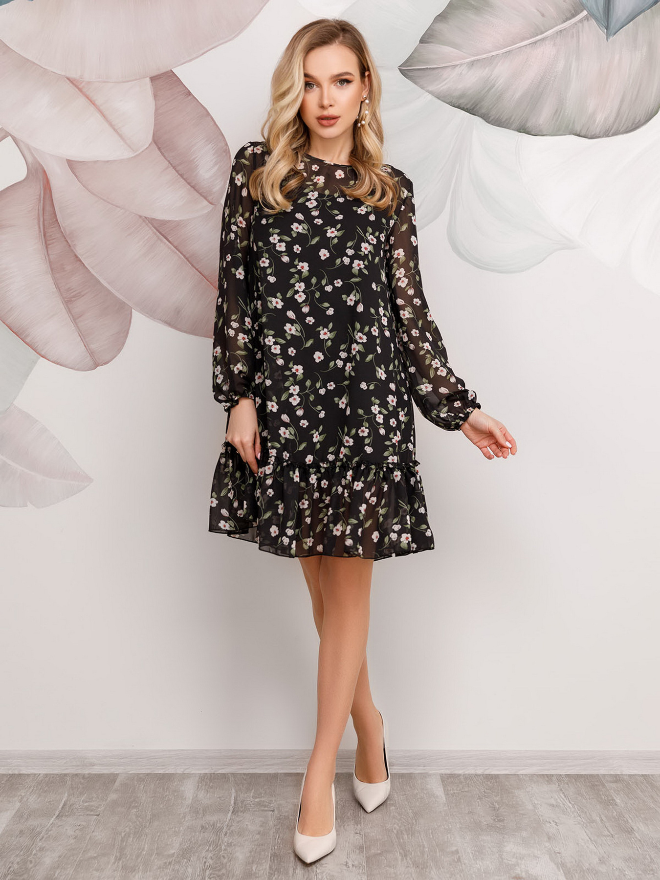 Платье мини ISSA Plus модель 12487_black Платье мини ISSA Plus модель 12487_black Фото