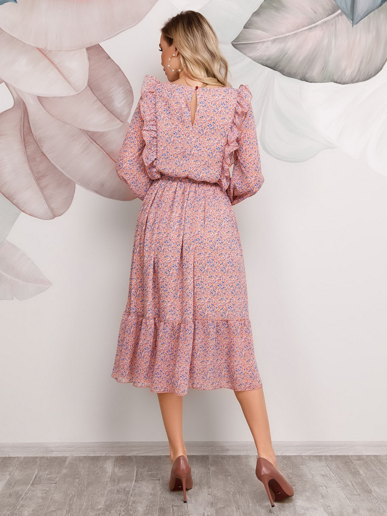 Платья ISSA Plus модель 12483_pink Фото