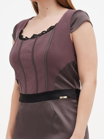 Платье мини Sassofono модель A271-SC-2568_мокко Фото