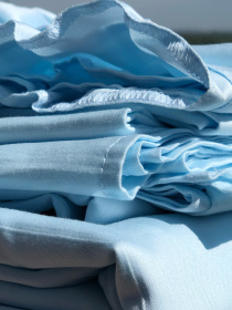 Наволочка з рюшами небесно-блакитна Cozy модель 10122190 Фото