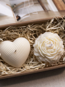 Набор свеч "Симфония нежности" из натурального оливкового воска Candle Design модель 200.0027 Фото