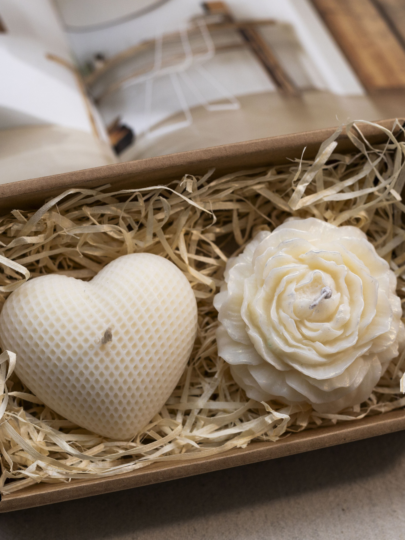 Набор свеч "Симфония нежности" из натурального оливкового воска Candle Design модель 200.0027 Фото