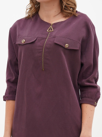 Платье мини Sassofono модель A271-SC-3505_бордо Фото