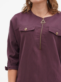 Платье мини Sassofono модель A271-SC-3505_бордо Фото