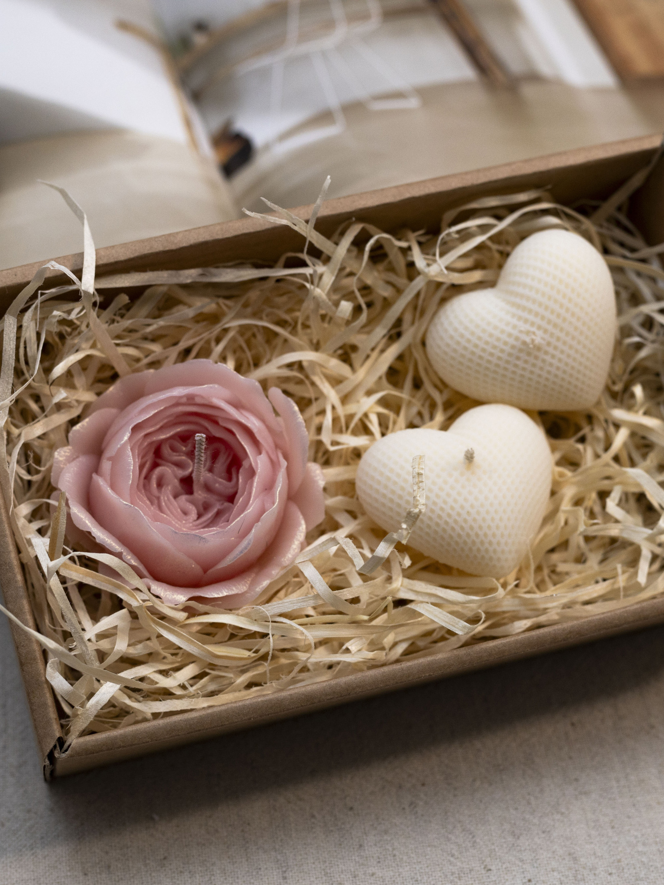 Набор ароматических свеч "Сердце чувств" из натурального оливкового воска Candle Design модель 200.0084 Фото