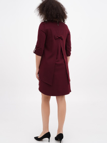 Сукня міні Sassofono модель A271-SC-3500_бордовый Фото