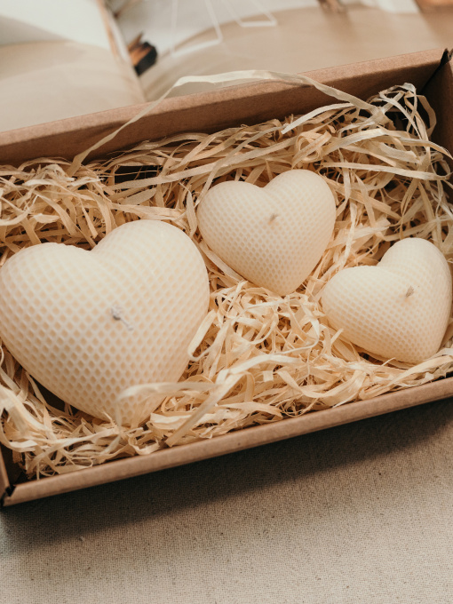 Набор ароматических свеч "Аромат любви" из натурального оливкового воска Candle Design модель 200.0032 Фото