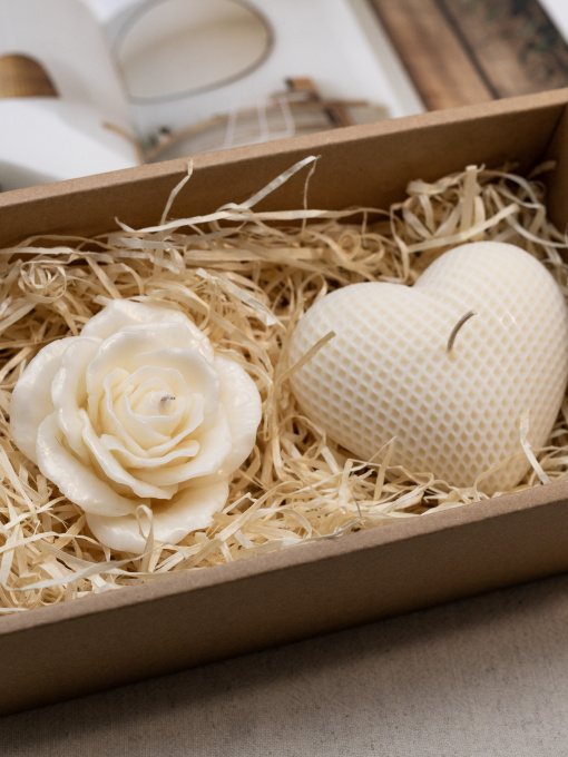 Набор ароматических свеч "Отражение чувств" из натурального оливкового воска Candle Design модель 200.0086 Фото