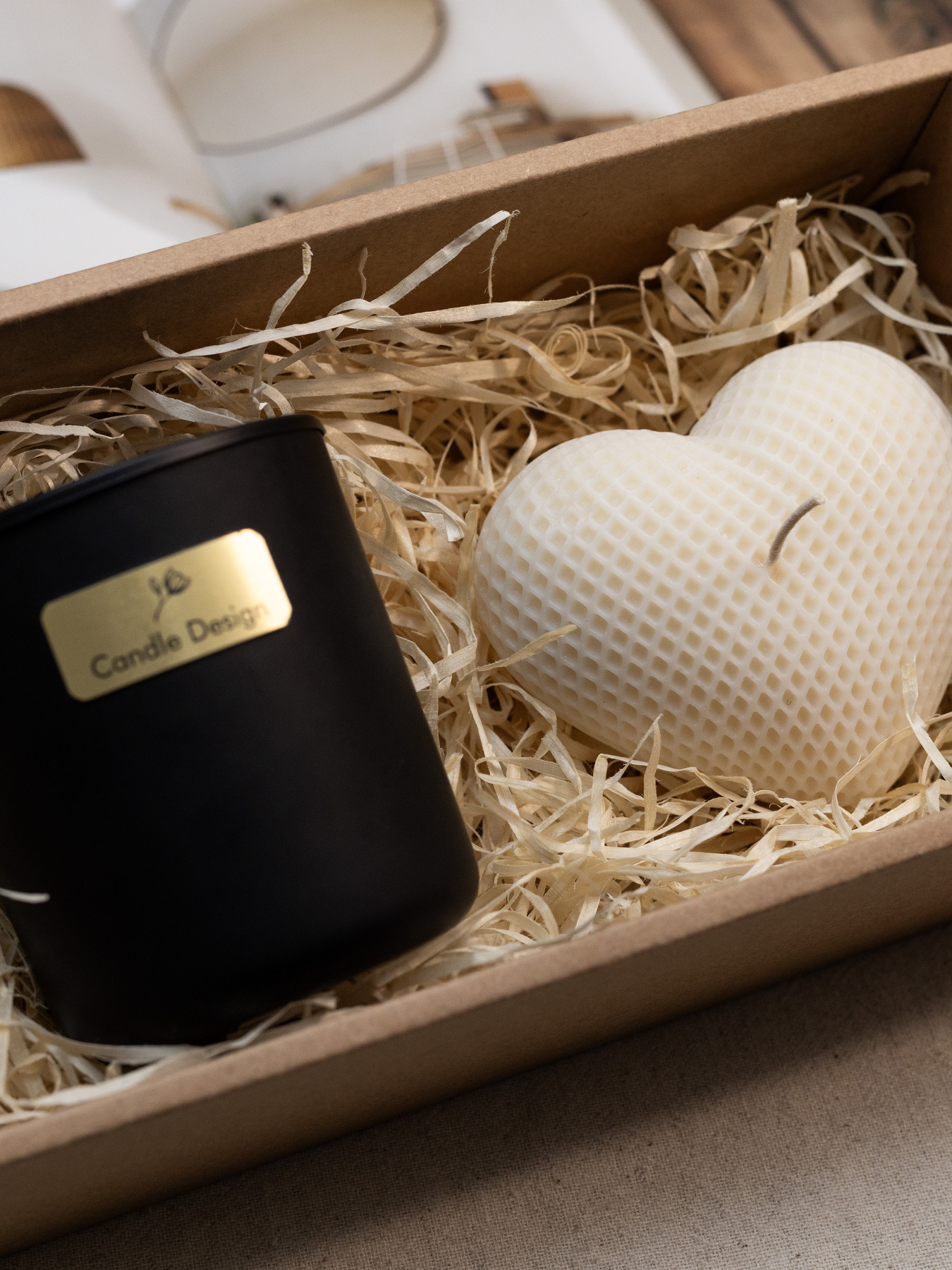 Набор ароматических свечей "Прикосновение сердца", из натурального воска Candle Design модель 200.0087 Фото