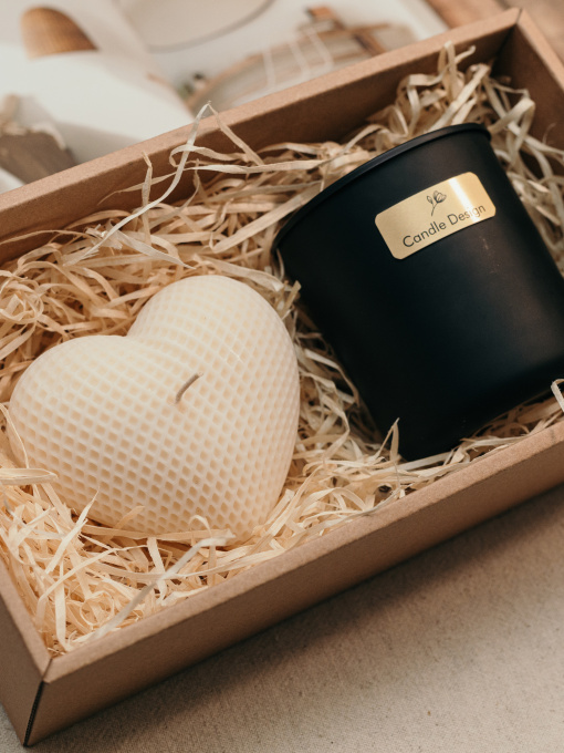 Набір ароматичних свічок "Дотик серця", з натурального воску Candle Design модель 200.0087 Фото