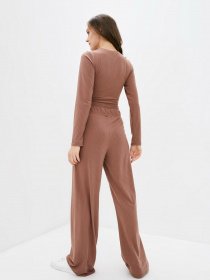 Повседневный костюм ISSA Plus модель 12853_beige Фото