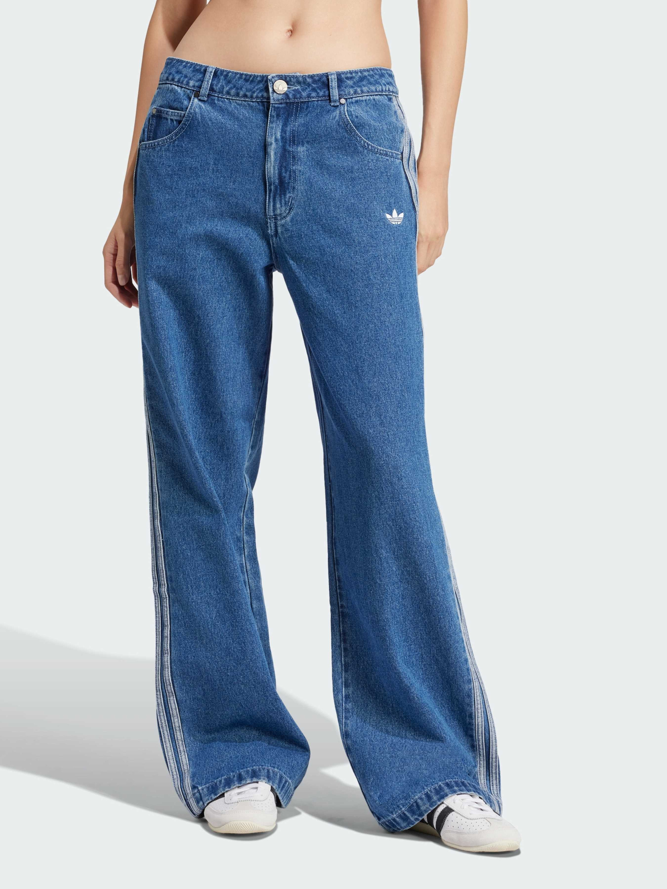 Широкі джинси Adidas Adicolor модель JD2574 Фото