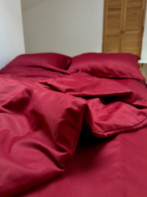 Підковдра класична винна Cozy модель 11781253 Підковдра класична винна Cozy модель 11781253 Фото