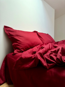 Підковдра класична винна Cozy модель 11781253 Підковдра класична винна Cozy модель 11781253 Фото