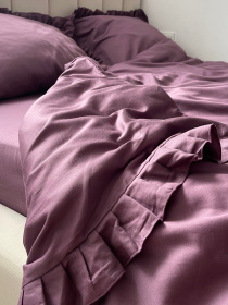 Підковдра з рюшами слива Cozy модель 11140639 Підковдра з рюшами слива Cozy модель 11140639 Фото