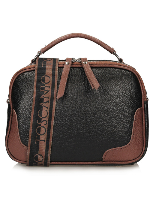 Кросс-боди Toscanio модель F264CZARNY-BRAZD23 Фото