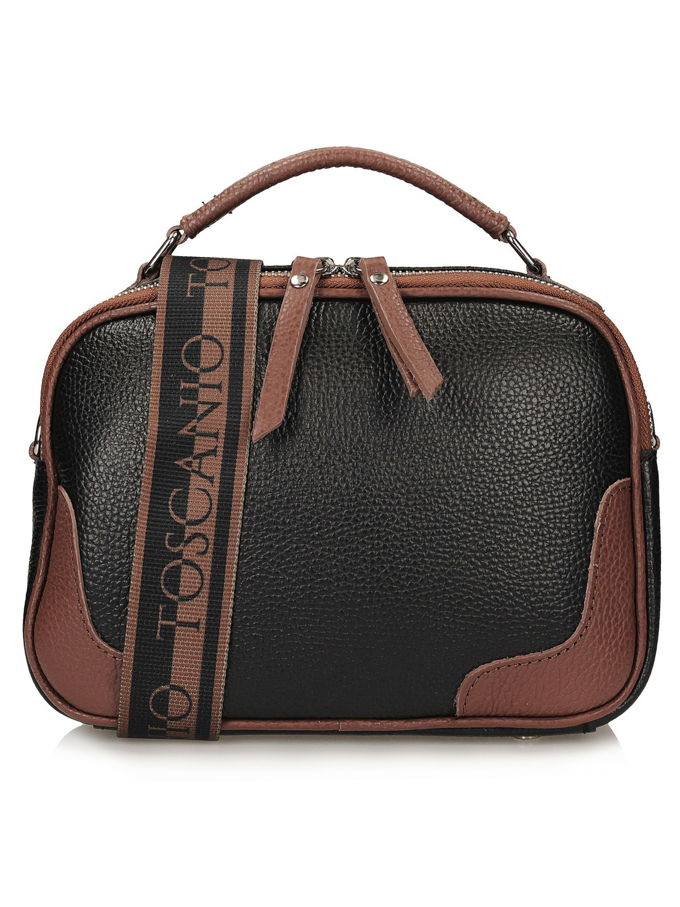 Кросс-боди Toscanio модель F264CZARNY-BRAZD23 Фото