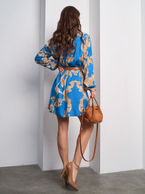 Платье мини ISSA Plus модель 15006_синий Фото