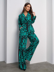 Повсякденний костюм ISSA Plus модель 15011_зеленый Фото