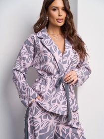 Повседневный костюм ISSA Plus модель 15011_серый Фото