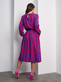 Платье миди ISSA Plus модель 14475_синий Фото