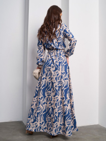 Сукня максі ISSA Plus модель 15007_синий Фото