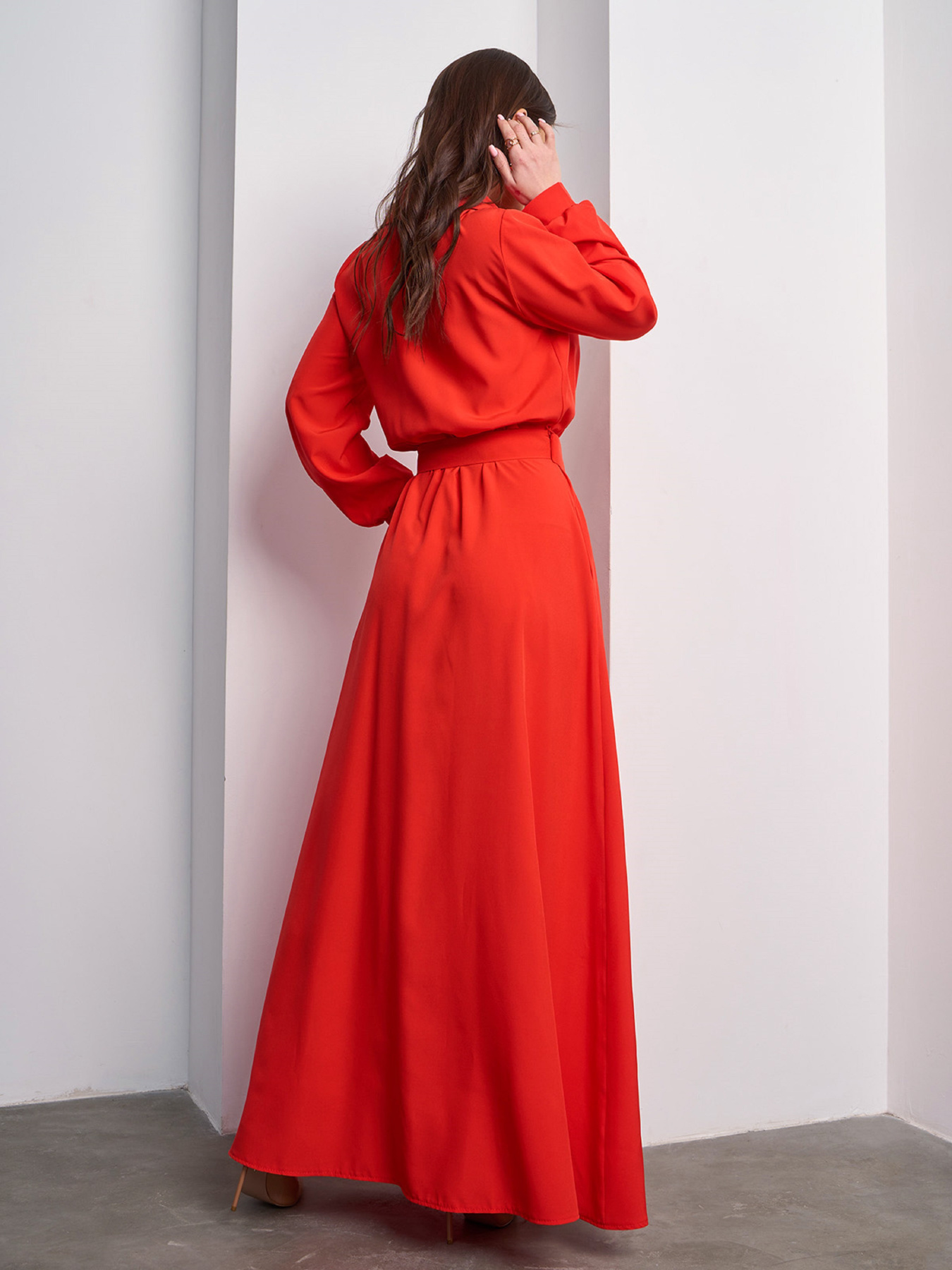 Платье макси ISSA Plus модель 15008_красный Фото