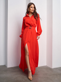 Платье макси ISSA Plus модель 15008_красный Фото