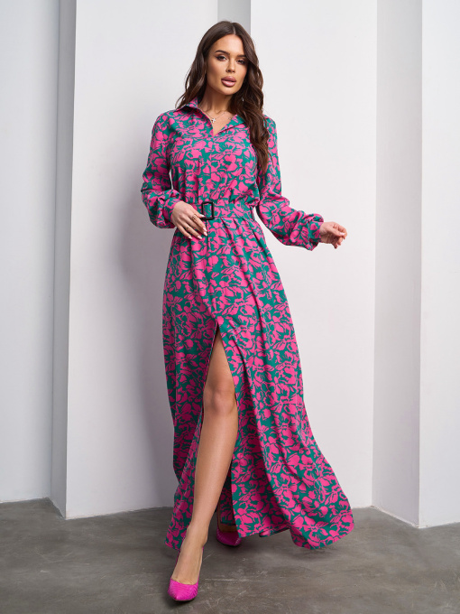 Платье макси ISSA Plus модель 15009_зеленый Фото