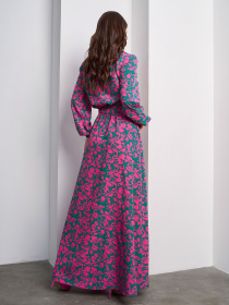 Сукня максі ISSA Plus модель 15009_зеленый Фото