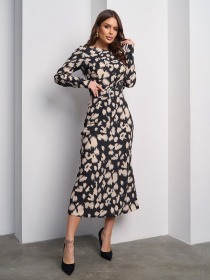 Сукня міді ISSA Plus модель 15012_черный Фото