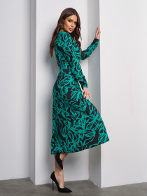 Сукня міді ISSA Plus модель 15016_зеленый Сукня міді ISSA Plus модель 15016_зеленый Фото