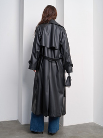 Тренч ISSA Plus модель 15021_черный Фото