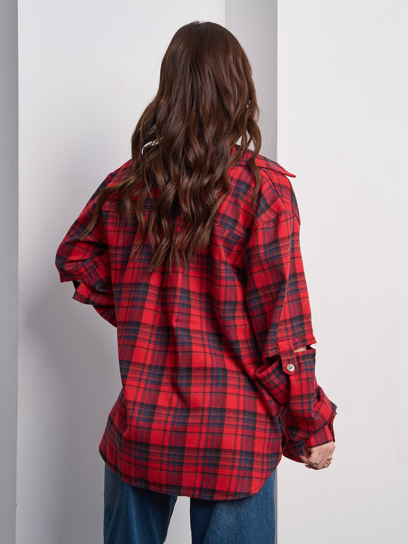 Рубашка ISSA Plus модель SA-554_красный Фото