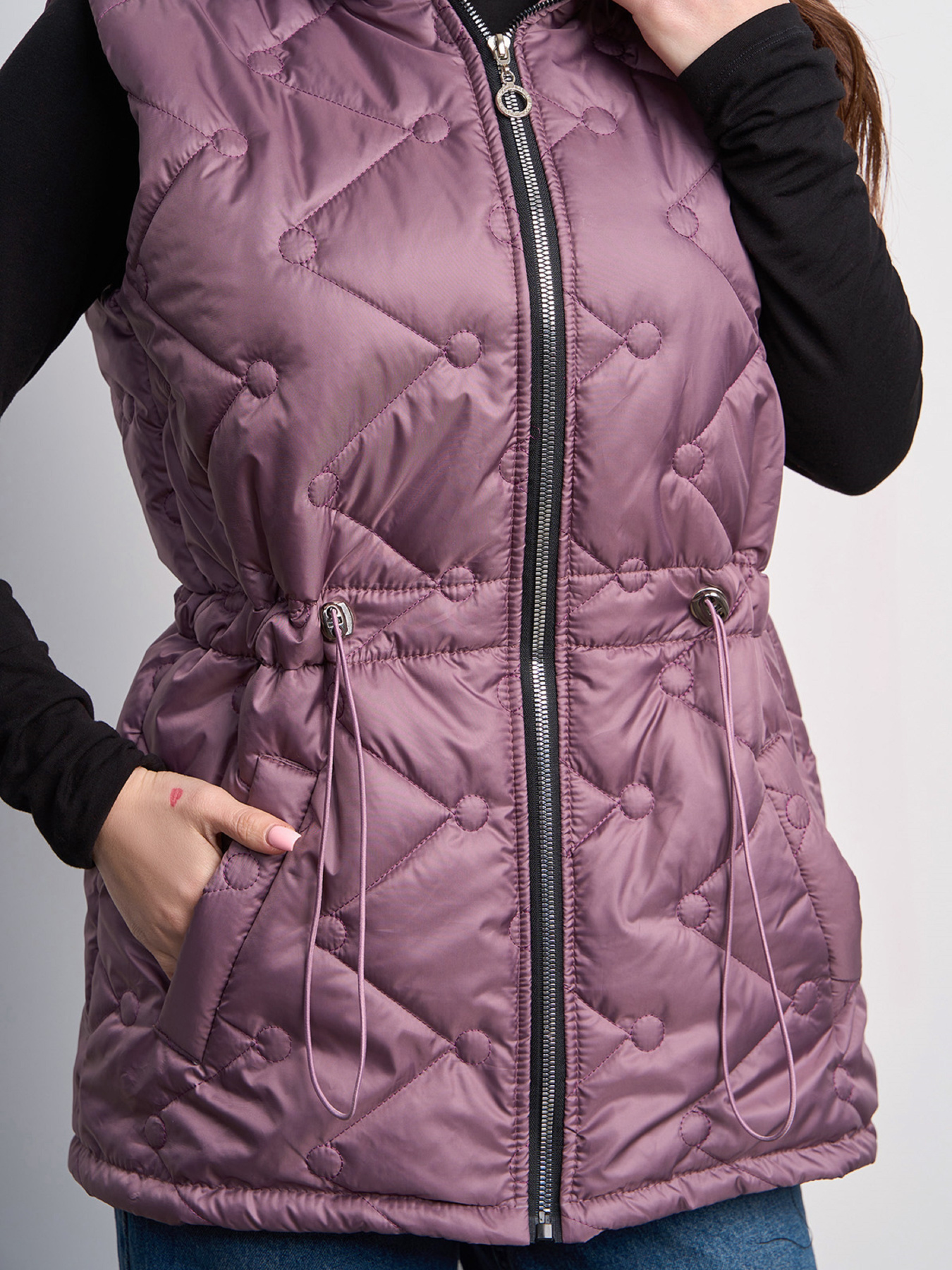 Утеплений жилет ISSA Plus модель SA-587_фиолетовый Фото