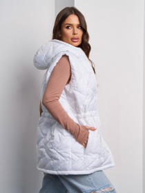 Жилет с утеплителем ISSA Plus модель SA-587_белый Фото